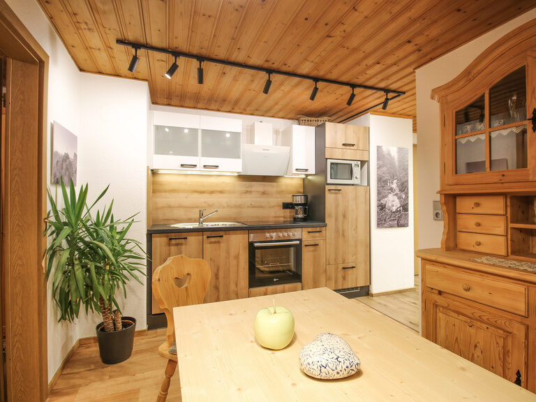 Küche Ferienwohnung Silberberg in Bodenmais im Chalet-Stil